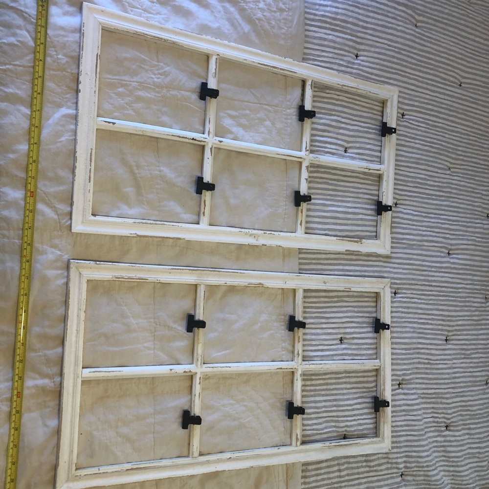 Set of 2 Windowpane Photo Clip Frames
